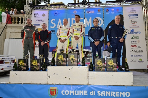 Podio Sanremo Rally Storico 2023