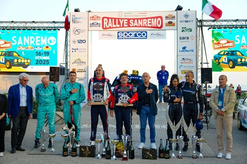 podio Sanremo Rally Storico 2025 – foto ACI Sport_CS11